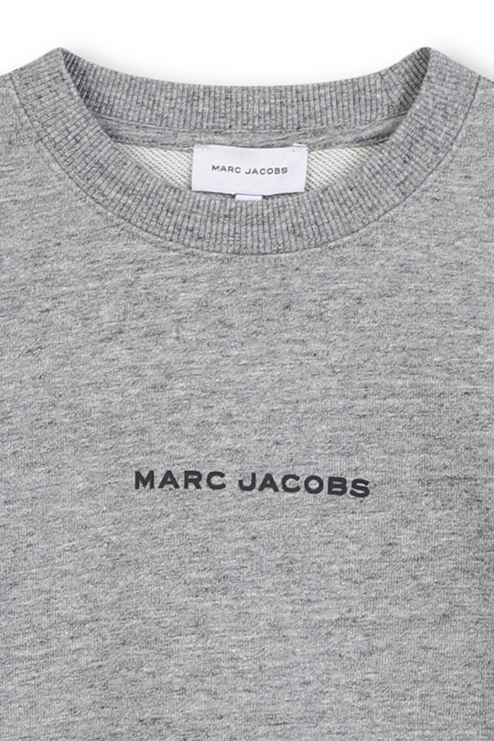 Dětská bavlněná mikina Marc Jacobs šedá W60623.102.108