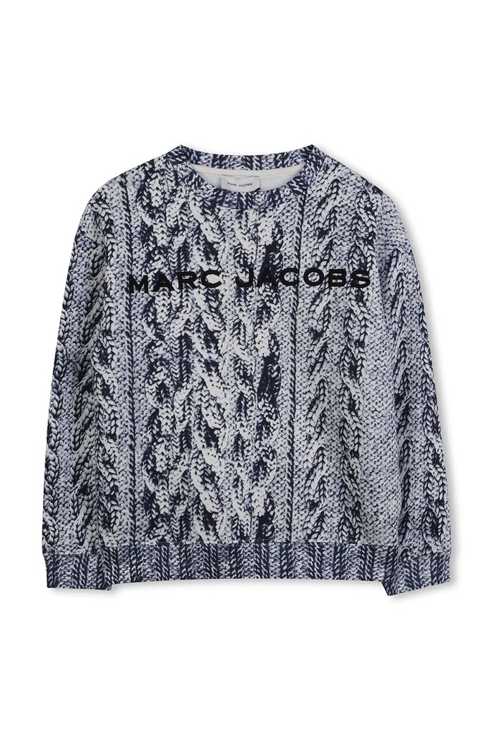 Dětská mikina Marc Jacobs nášivka modrá W60627