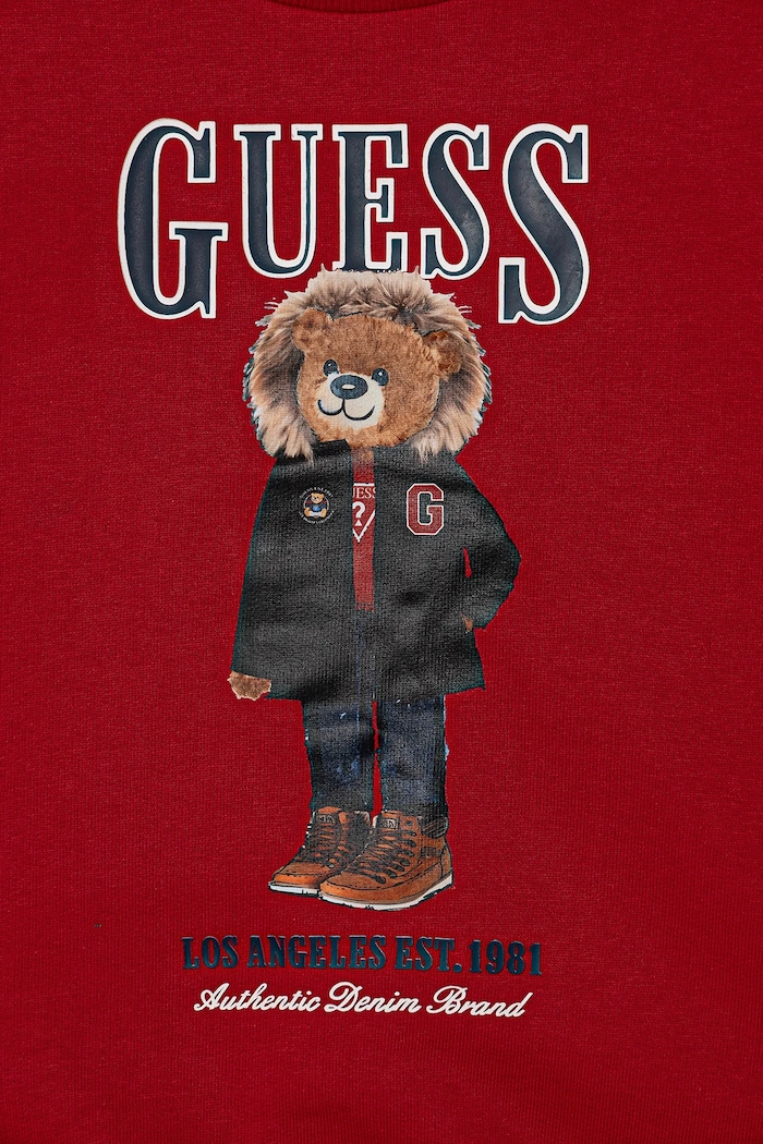 Chłopiec Guess bluza bawełniana dziecięca L5BQ07.KAD74.9BYA czerwony