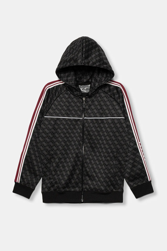 Detská mikina Guess s kapucňou čierna L5BQ26.K2042.9BYA