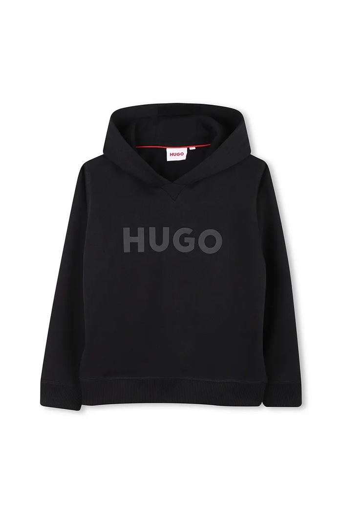 Detská mikina HUGO bavlna čierna G00446.114.150