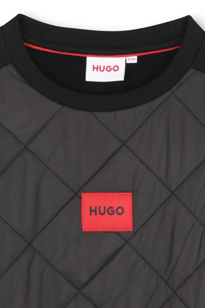 Chlapec Detská mikina HUGO G00450.114.150 čierna
