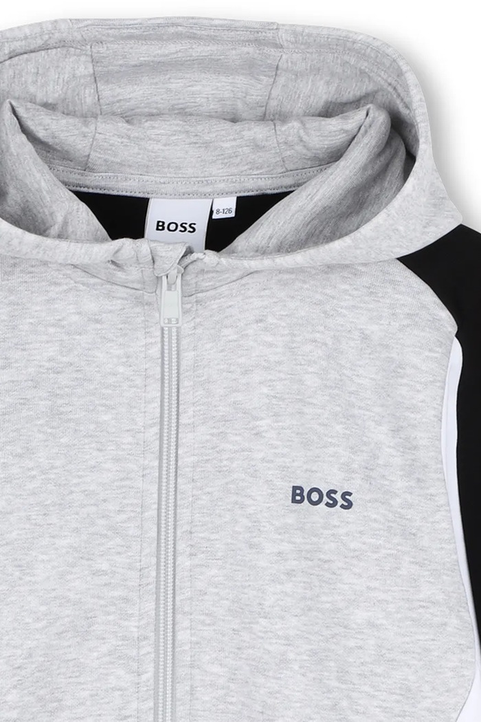 CHLAPEC Dětská mikina BOSS J52322.162.174 šedá