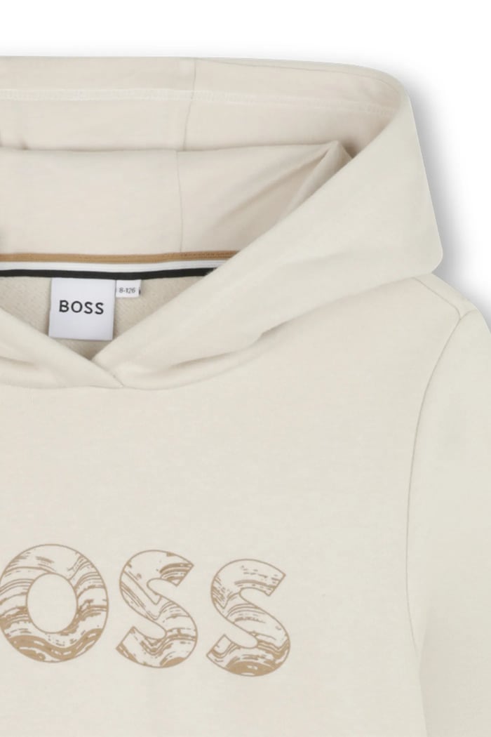 CHLAPEC Dětská mikina BOSS J52355.114.150 béžová