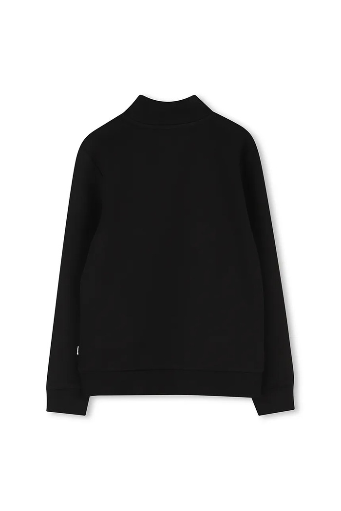 Παιδική μπλούζα BOSS J52359.114.150 μαύρο AW25