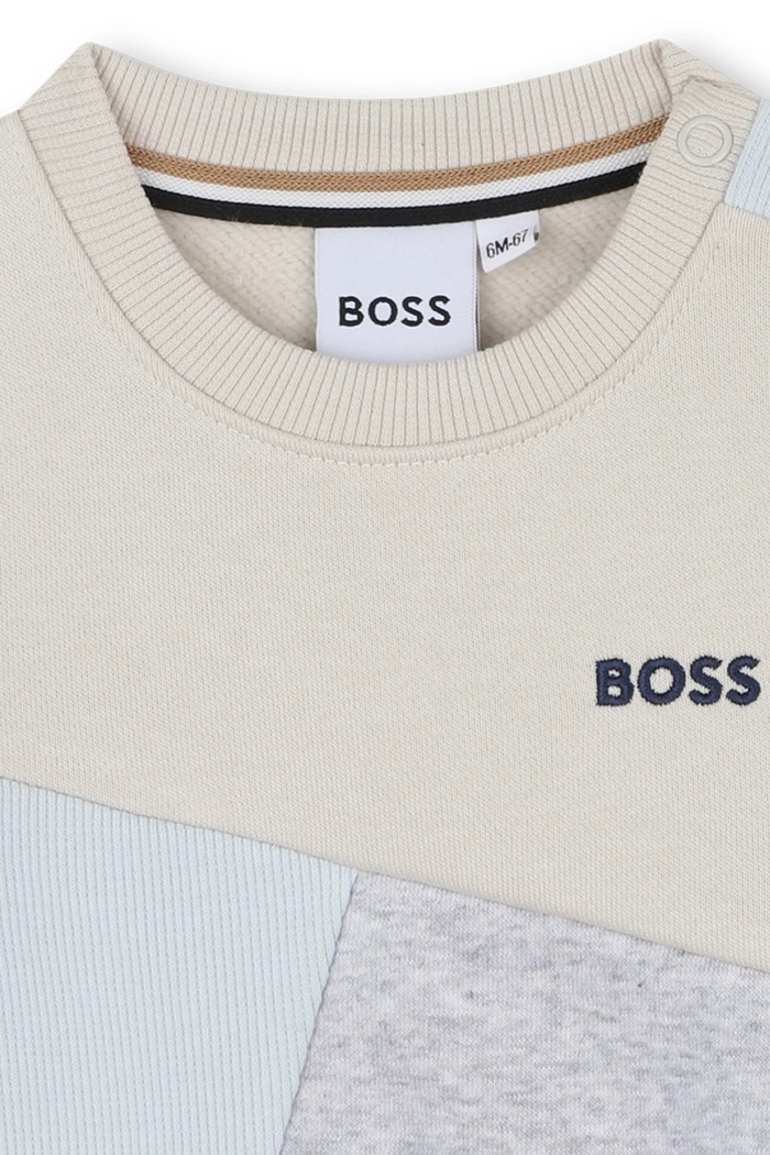 Chłopiec BOSS bluza niemowlęca J52459.86.94 beżowy