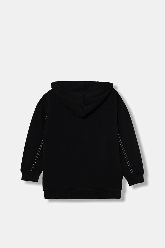 United Colors of Benetton bluza bawełniana dziecięca 3NBMC505H.G.seasonal czarny AW25