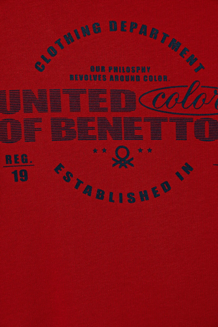 Chłopiec United Colors of Benetton bluza bawełniana dziecięca 3J68C10PZ.G.seasonal czerwony