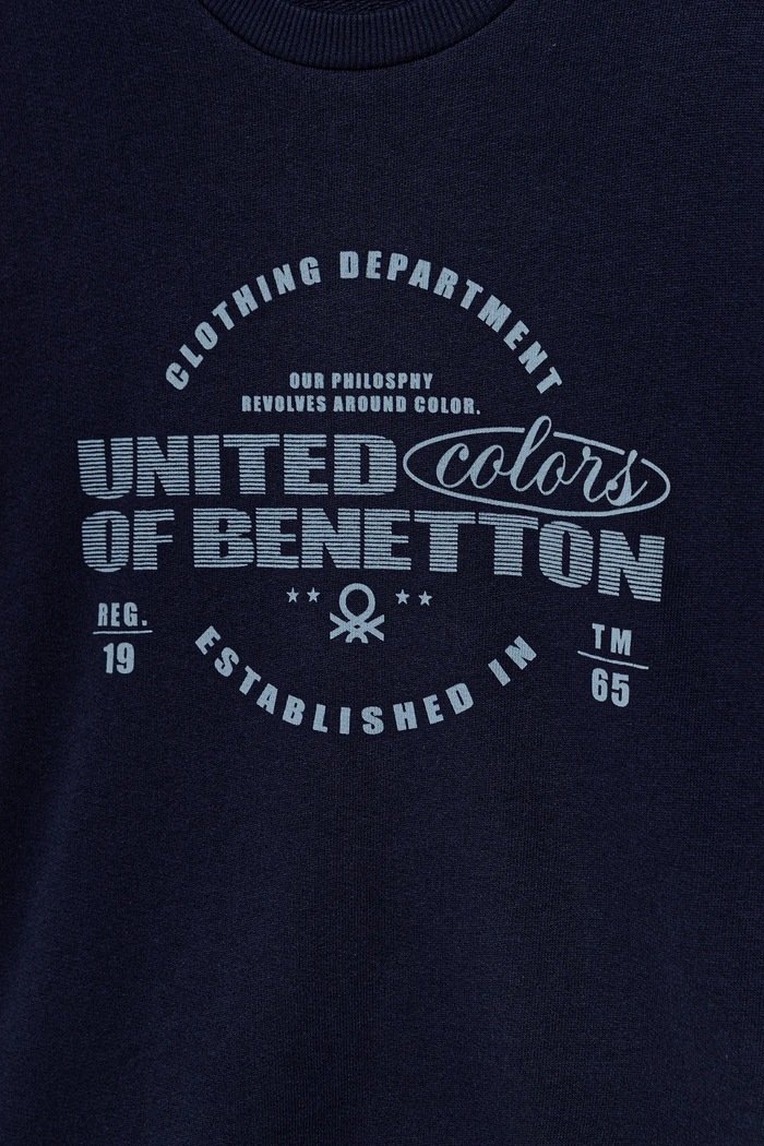 Chłopiec United Colors of Benetton bluza bawełniana dziecięca 3J68C10PZ.G.seasonal granatowy