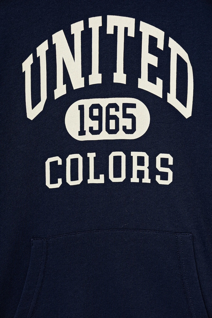 Chłopiec United Colors of Benetton bluza bawełniana dziecięca 3J68C203N.G.reproposed granatowy
