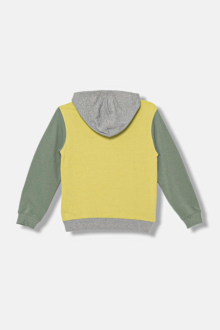 United Colors of Benetton bluza bawełniana dziecięca 3J68C204V.G.seasonal zielony AW25