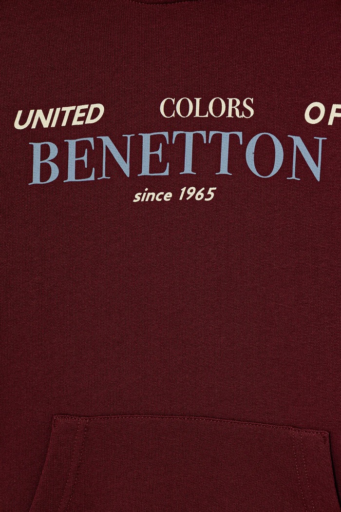 Chłopiec United Colors of Benetton bluza bawełniana dziecięca 3J68C204V.G.seasonal bordowy
