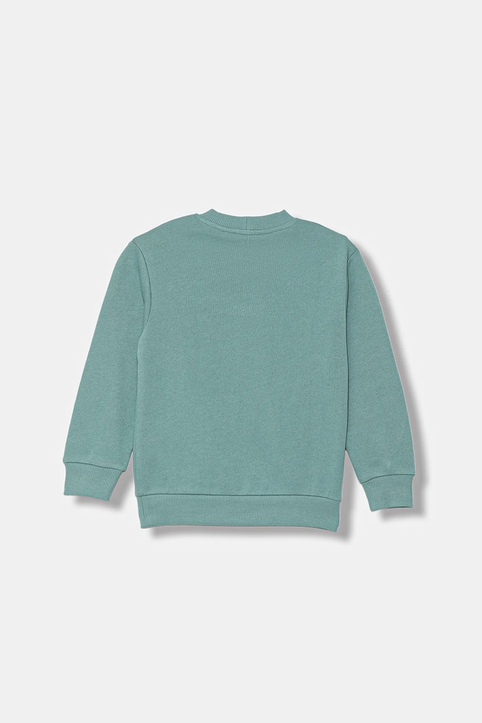 United Colors of Benetton bluza bawełniana dziecięca 3J68G10KN.P.seasonal turkusowy AW25