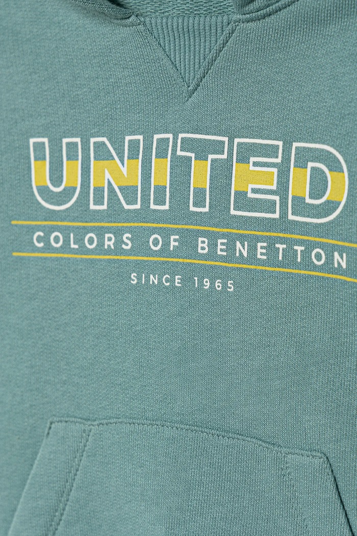 Chłopiec United Colors of Benetton bluza bawełniana dziecięca 3J68G2014.P.seasonal turkusowy