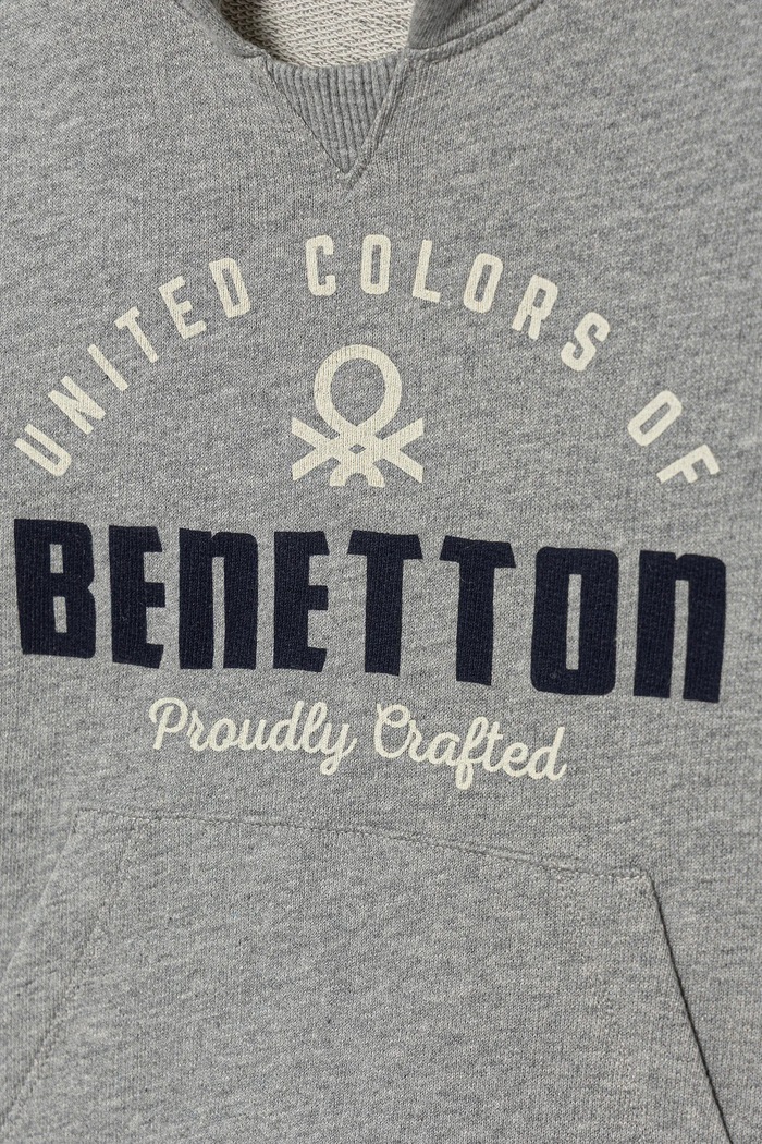CHLAPEC Dětská bavlněná mikina United Colors of Benetton 3J68G2014.P.seasonal šedá