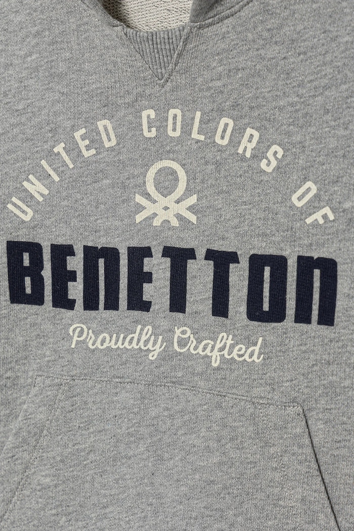 CHLAPEC Dětská bavlněná mikina United Colors of Benetton 3J68G2014.P.seasonal šedá