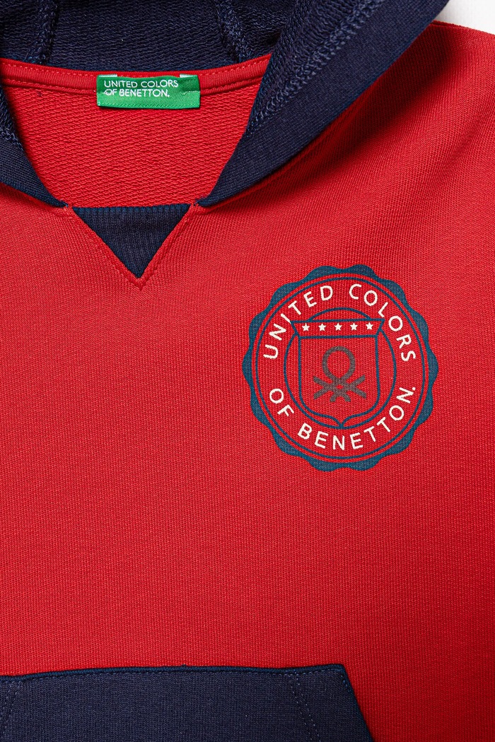 Chłopiec United Colors of Benetton bluza bawełniana dziecięca 3J68G2014.P.seasonal czerwony