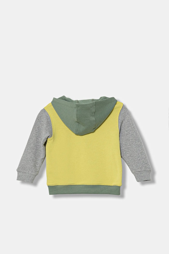 United Colors of Benetton bluza bawełniana dziecięca 3J68G2014.P.seasonal zielony AW25