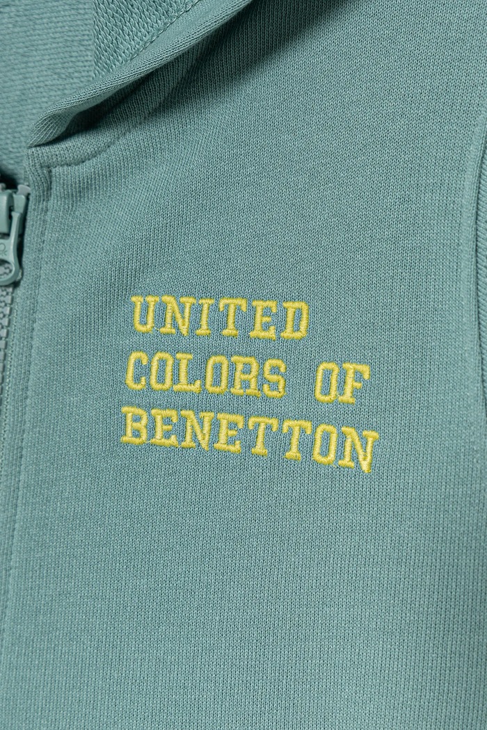 Chłopiec United Colors of Benetton bluza bawełniana dziecięca 3J68G503V.P.seasonal turkusowy