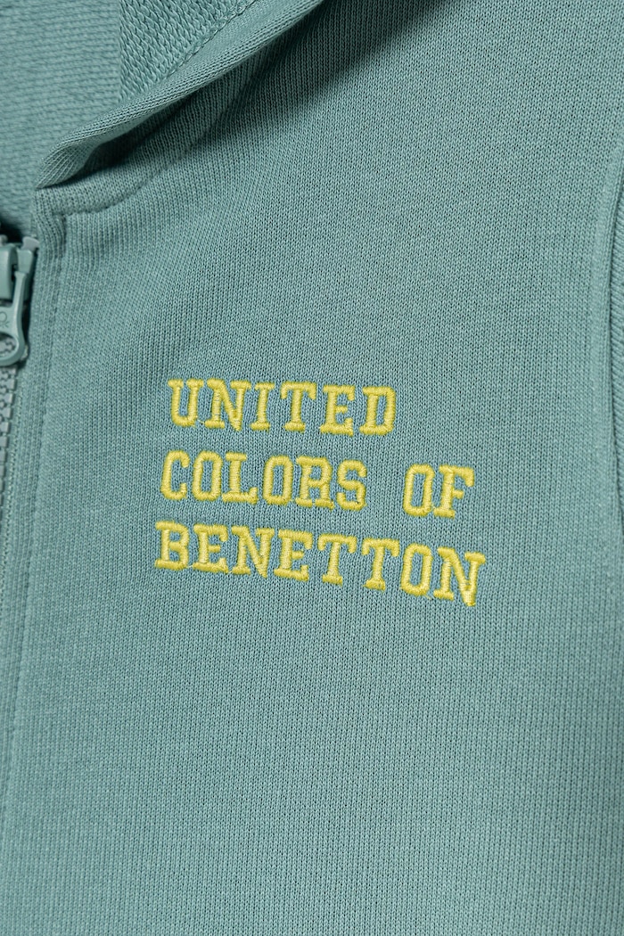 Chłopiec United Colors of Benetton bluza bawełniana dziecięca 3J68G503V.P.seasonal turkusowy