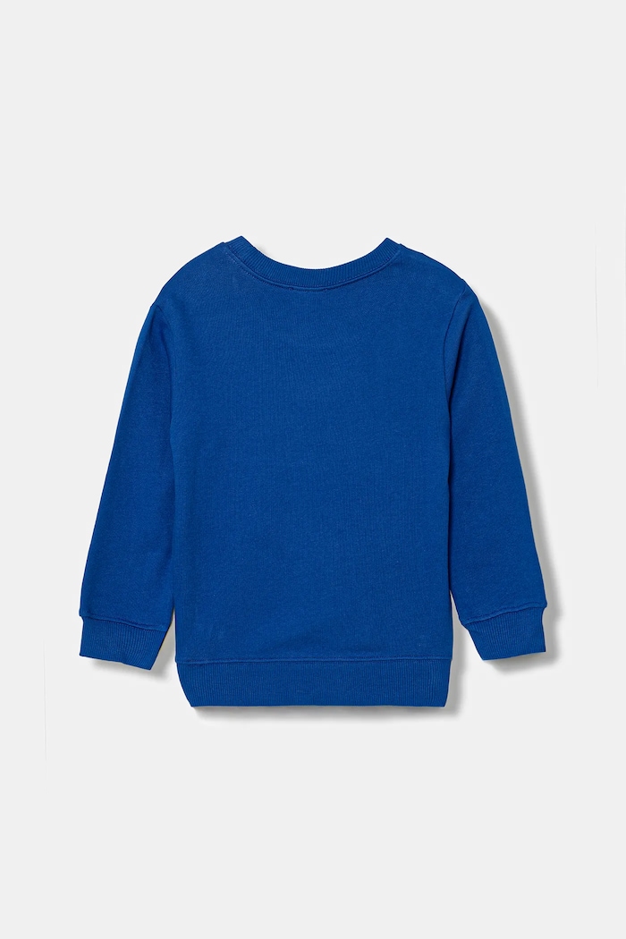 United Colors of Benetton hanorac de bumbac pentru copii 3J70G10JY.P.seasonal albastru AW25