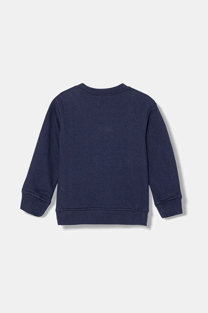 United Colors of Benetton hanorac de bumbac pentru copii 3J70G10JY.P.seasonal bleumarin AW25