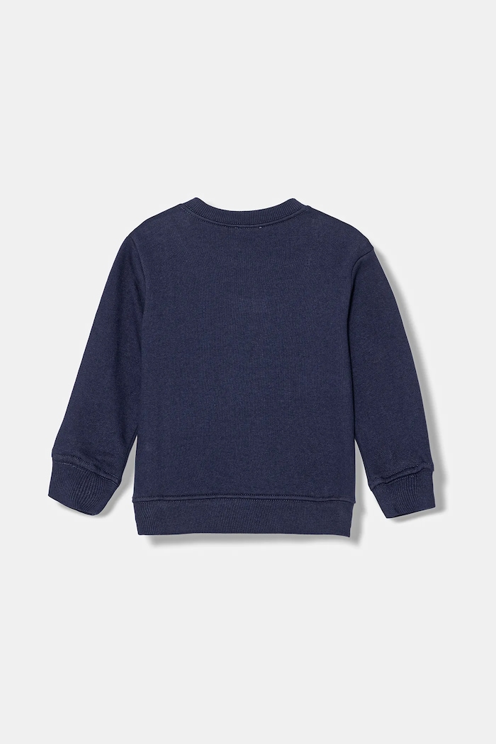 United Colors of Benetton hanorac de bumbac pentru copii 3J70G10JY.P.seasonal bleumarin AW25