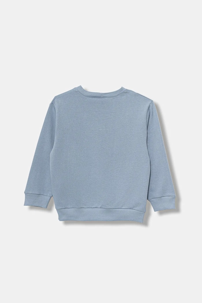 Detská bavlnená mikina United Colors of Benetton 3J70G10KF.P.seasonal modrá AW25