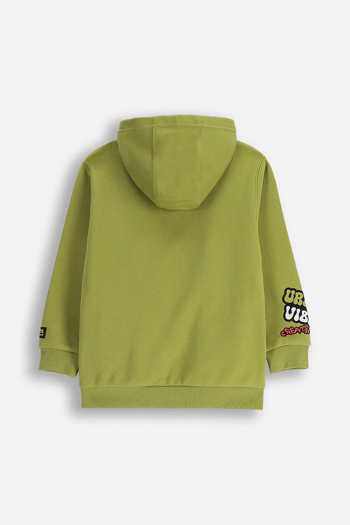 Coccodrillo bluza z bawełną dziecięca ZC5132301SBK zielony AW25