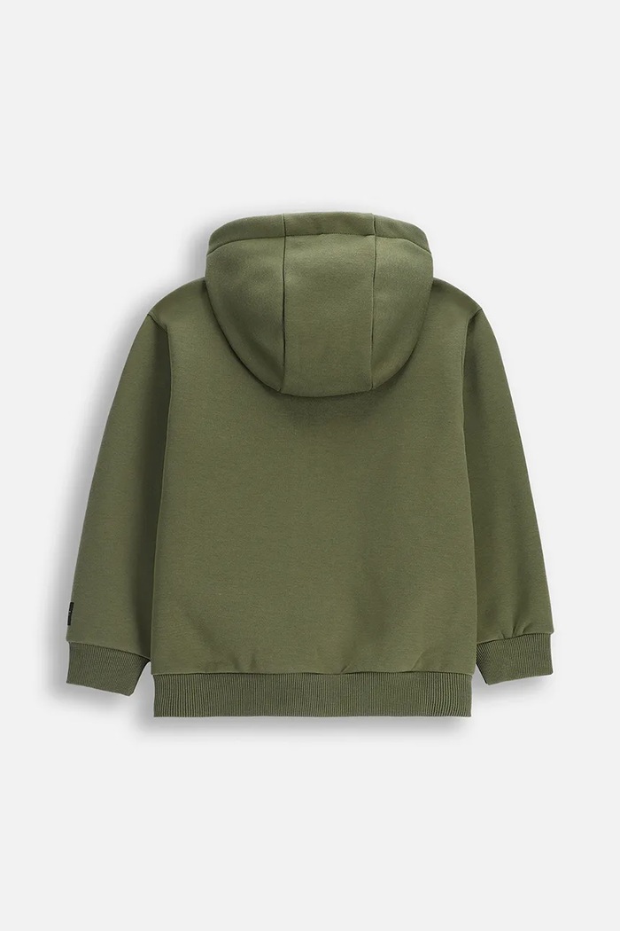 Dětská mikina Coccodrillo ZC5132603SBK zelená AW25