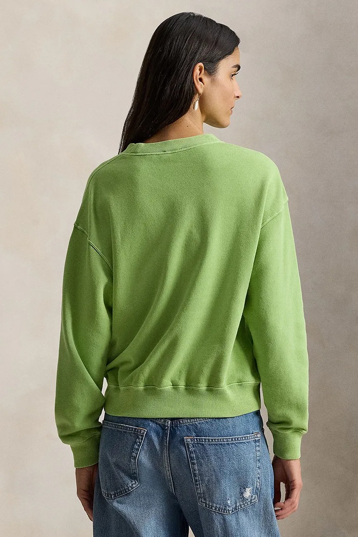 Polo Ralph Lauren bluza bawełniana 211971690 zielony SS26