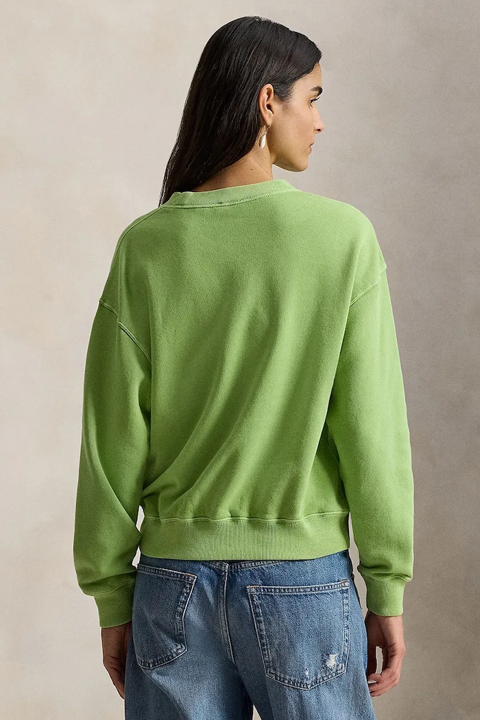 Polo Ralph Lauren bluza bawełniana 211971690 zielony SS26