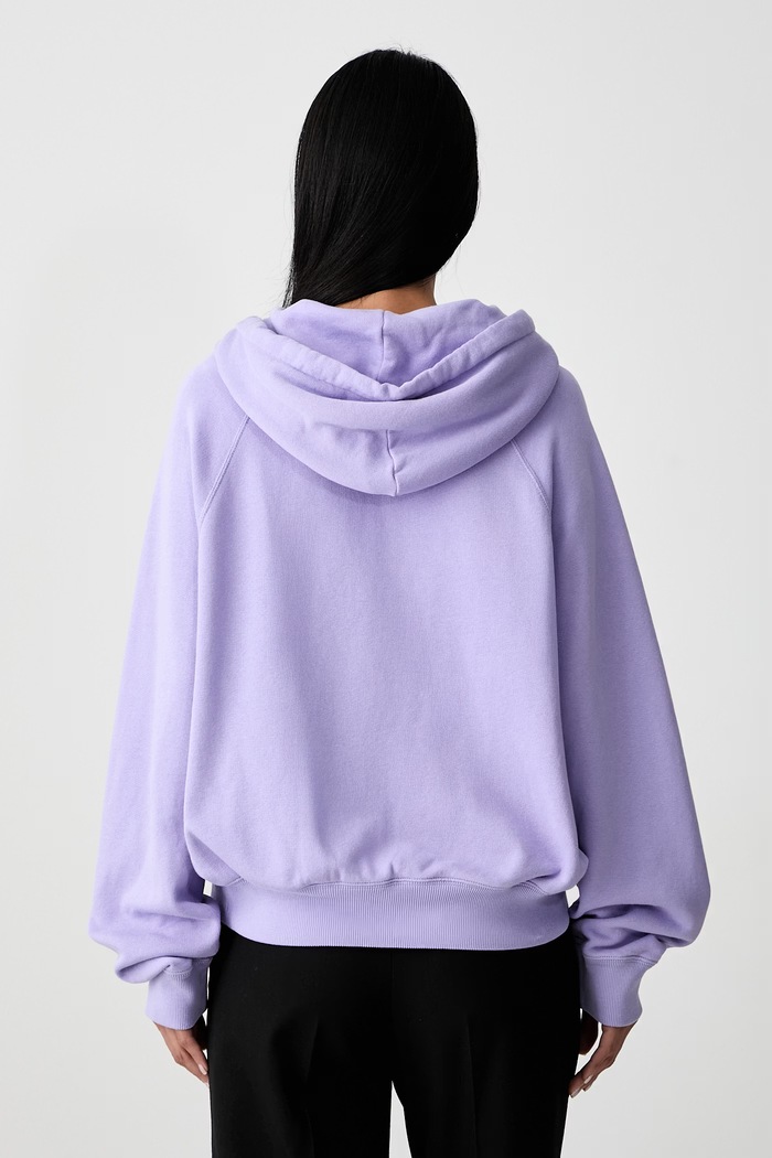 Îmbrăcăminte Polo Ralph Lauren hanorac cu glugă pentru femei cu bumbac 211971691 violet