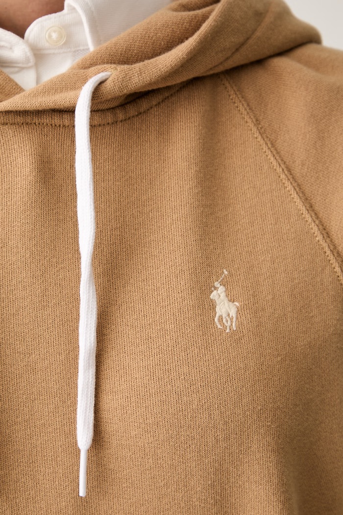 Polo Ralph Lauren bluza z kapturem damska z bawełną 211971691 brązowy