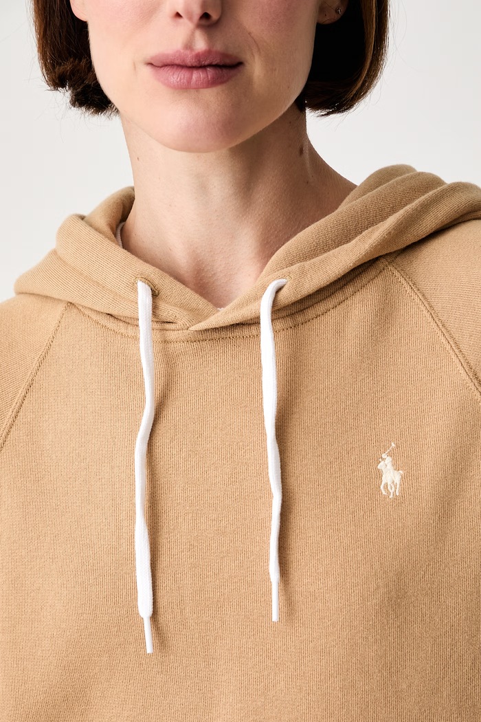 Polo Ralph Lauren μπλούζα με κουκούλα με βαμβάκι Γυναικεία 211971691 καφέ