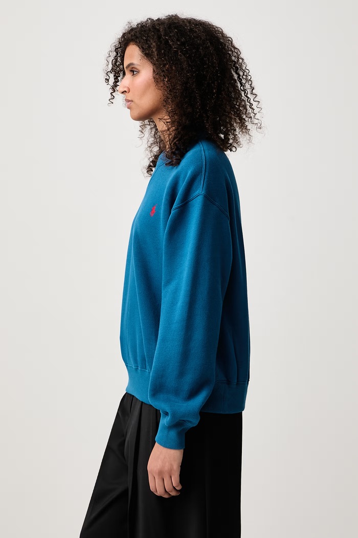 Bluza damska z bawełną Polo Ralph Lauren 211971697 niebieski