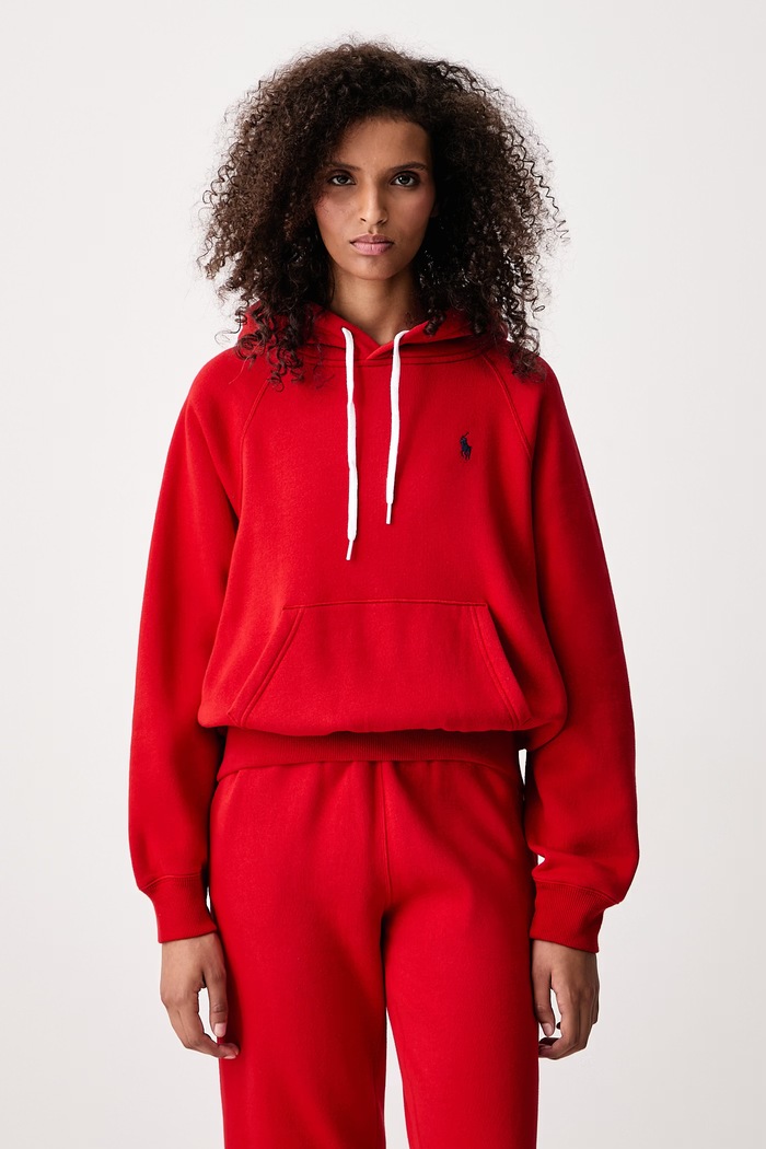 Polo Ralph Lauren Pulover s kapuco ženski rdeča 211971698