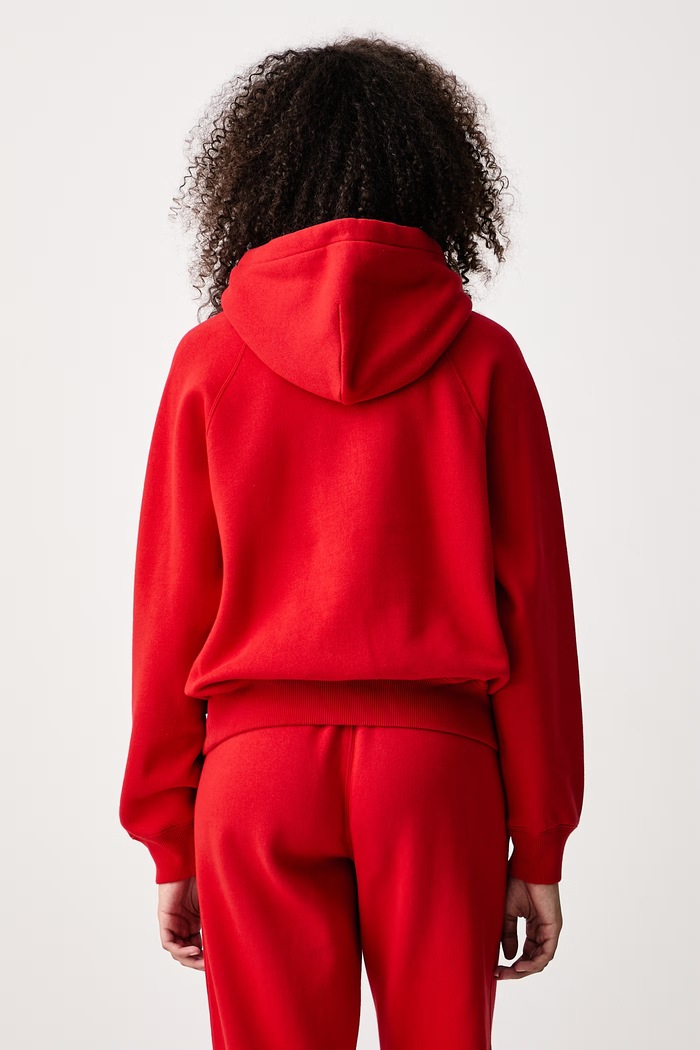 Oblačila Polo Ralph Lauren Pulover s kapuco ženski 211971698 rdeča