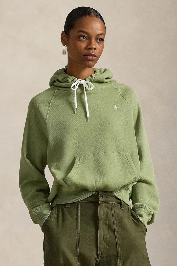 Polo Ralph Lauren mikina s kapucňou dámska s kapucňou zelená 211971698