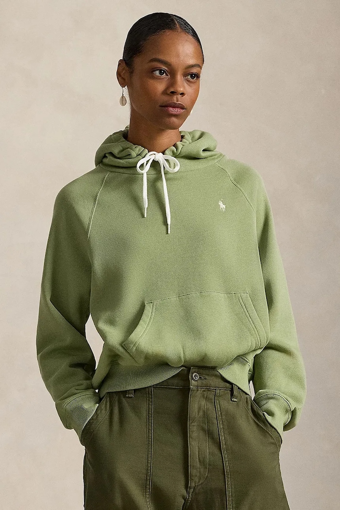 Polo Ralph Lauren mikina s kapucňou dámska s kapucňou zelená 211971698