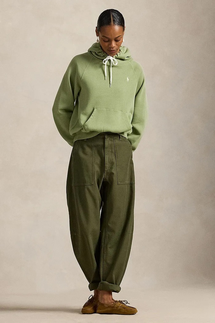 Oblečenie Polo Ralph Lauren mikina s kapucňou dámska 211971698 zelená