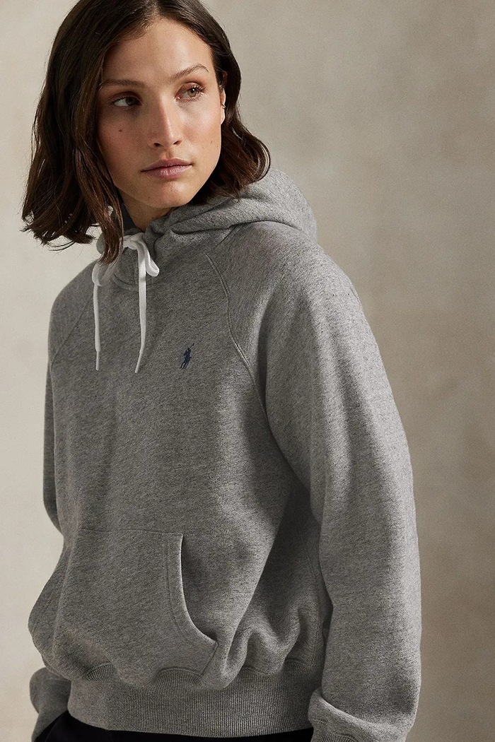 Polo Ralph Lauren bluza z kapturem damska szary 211971698