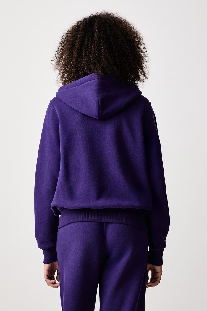 Oblačila Polo Ralph Lauren Jopica s kapuco ženska z bombažem 211971699 vijolična