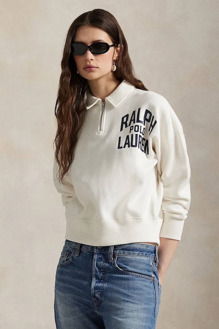 Polo Ralph Lauren bluză print alb 211971753