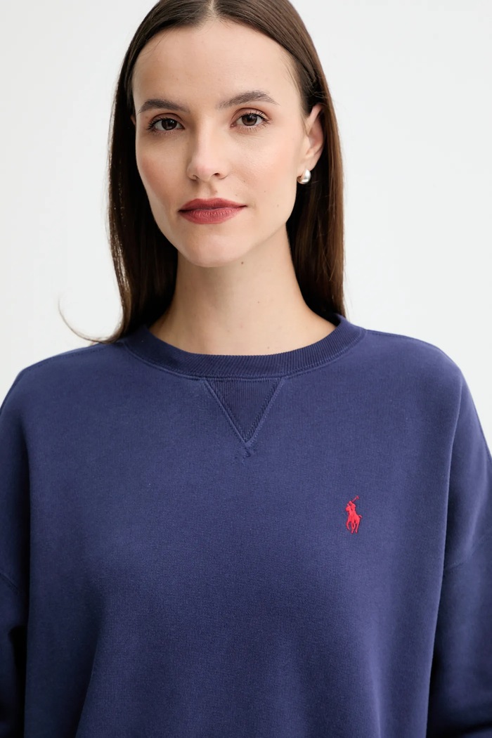 Хлопковая кофта Polo Ralph Lauren тёмно-синий 211972697