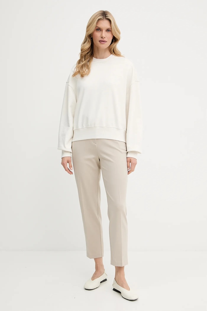 Calvin Klein bluza damska bawełniana LV044C209G beżowy SS26