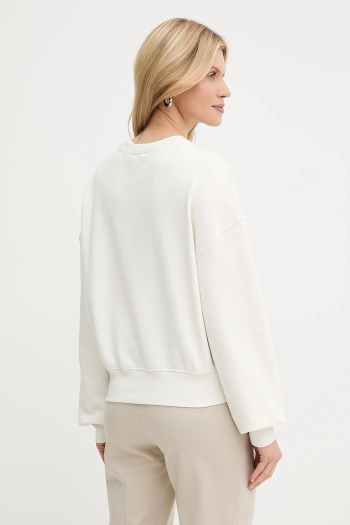 Odzież Calvin Klein bluza damska bawełniana LV044C209G beżowy