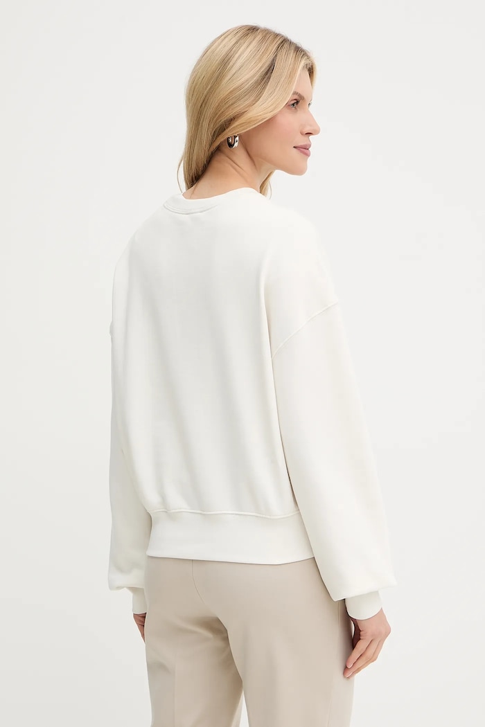 Odzież Calvin Klein bluza damska bawełniana LV044C209G beżowy