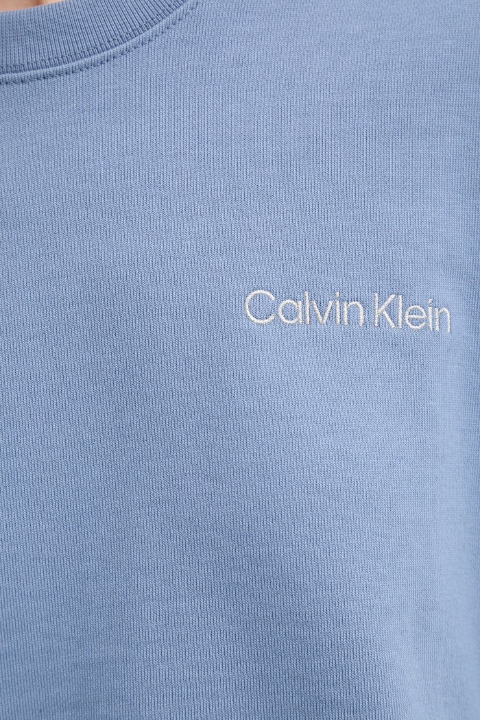 Bavlnená mikina Calvin Klein LV044C209G modrá