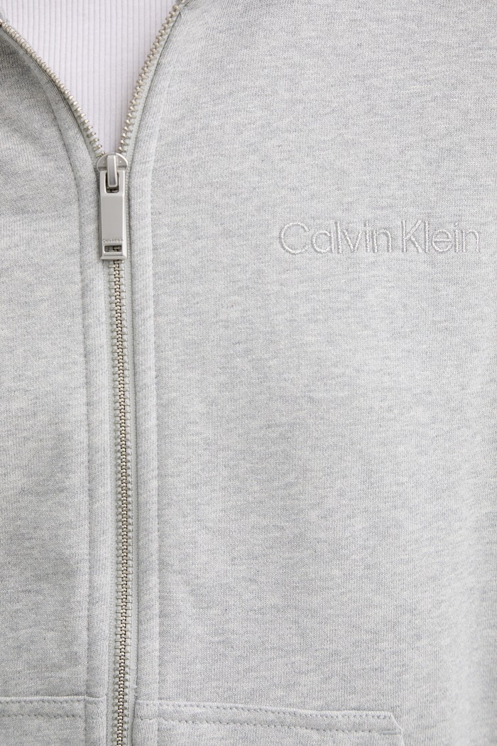 Bavlnená mikina Calvin Klein LV044C211G sivá
